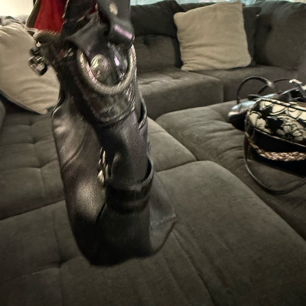 Black Brighton Leather Handbag